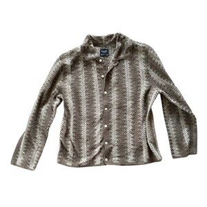 Abercrombie & Fitch Crochet Button Down Medium